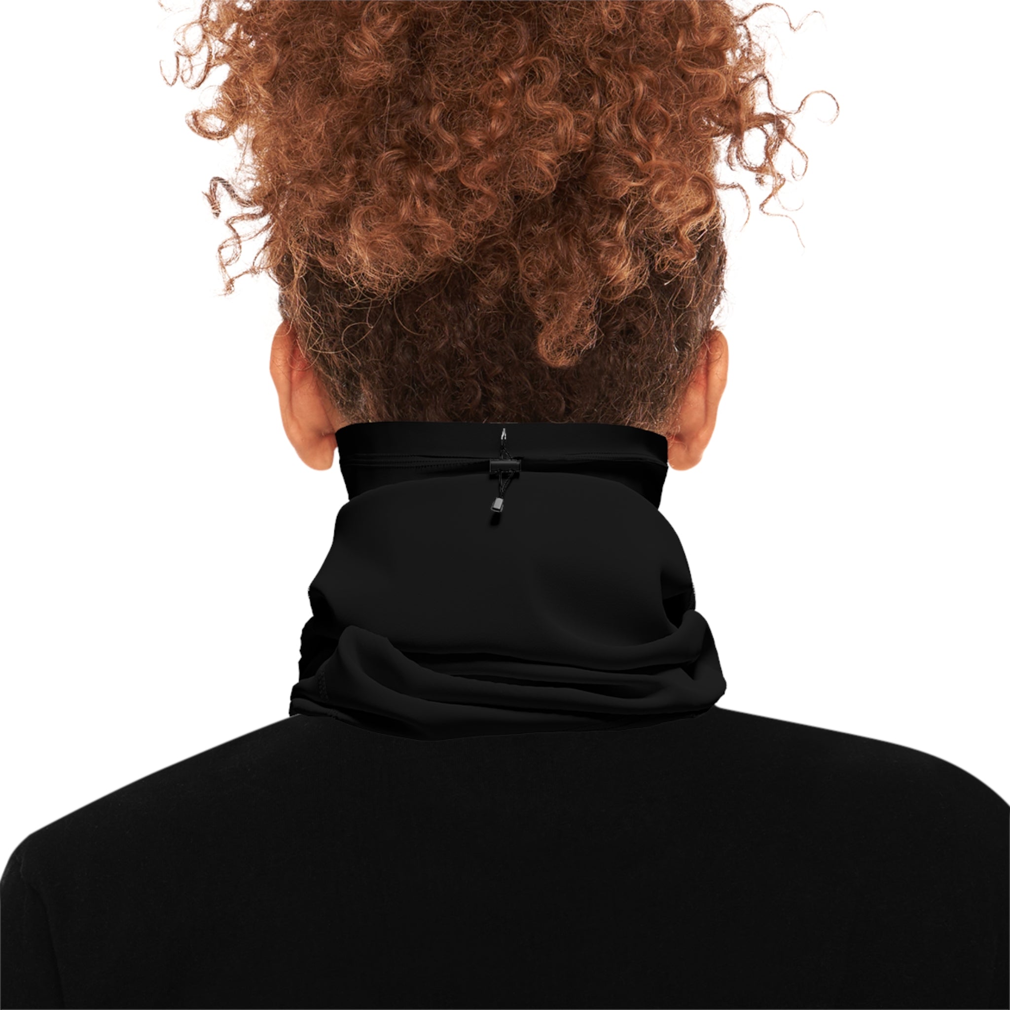Kingdom Winter Neck Gaiter With Drawstring (black