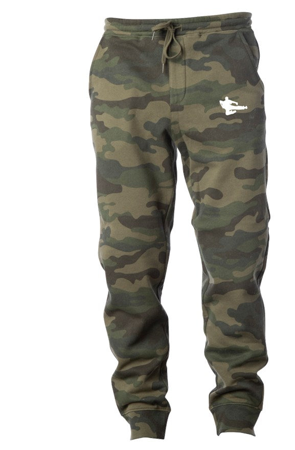 Camo Kingdom Joggers (White Logo)